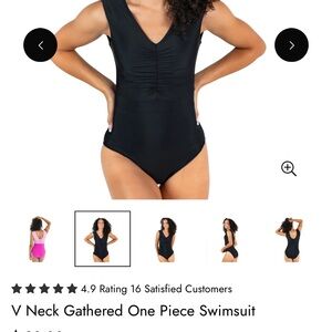NWT Janela Bay V Neck Gathered one piece!